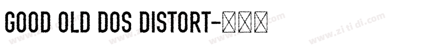 Good Old DOS Distort字体转换